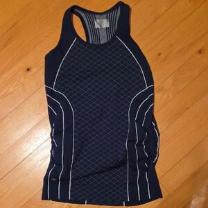 Athleta Navy and White Tank Top